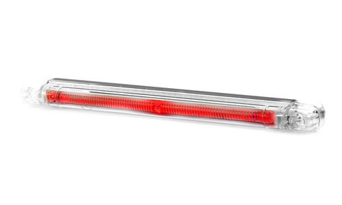 Światło pozycyjne czerwone światłowodowe (237 mm) 12/24V obrysowa tylna (biały klosz) W38, nr kat. 13.184.2 - zdjęcie 1